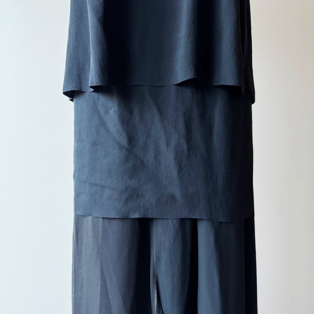 Acne Studios Black Layered Column Dress - Picture 6 of 16